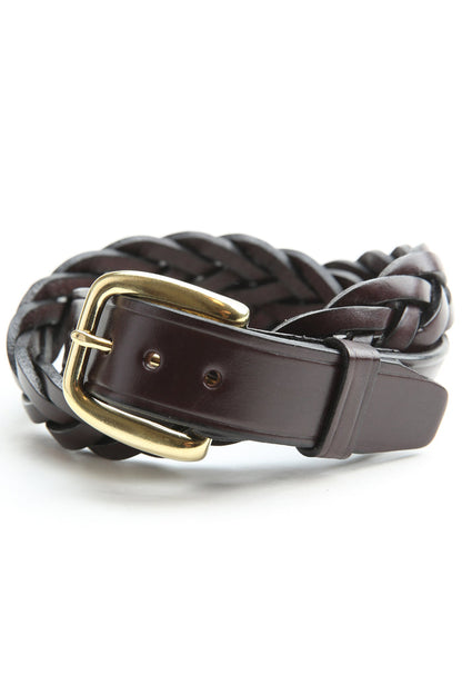 Tory Leather 1.25" Braided Belt (2160) - Havana