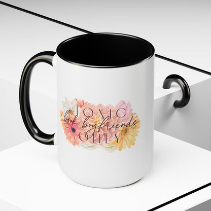 Toxic Book Boyfriends Only, 15oz Coffee Mug