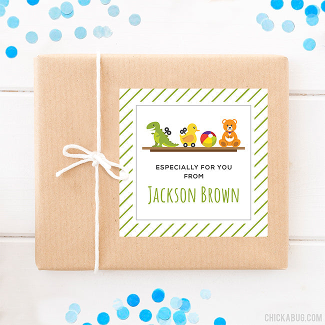 Toy Shelf Gift Labels