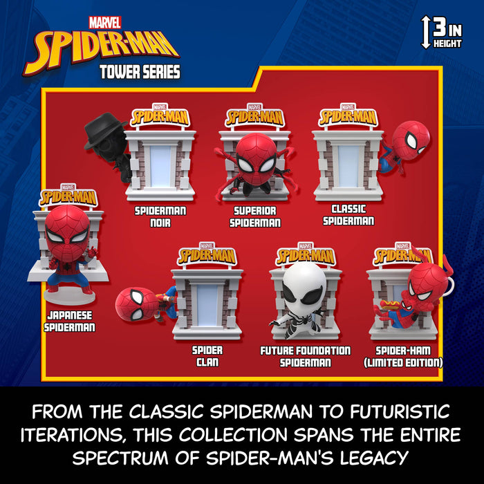 Toys Matter Inc. Marvel Spider-Man Tower Series Hero Box - 1pc Random Blind Box