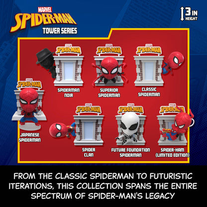 Toys Matter Inc. Marvel Spider-Man Tower Series Hero Box - 1pc Random Blind Box