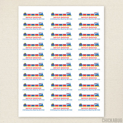 Train Address Labels
