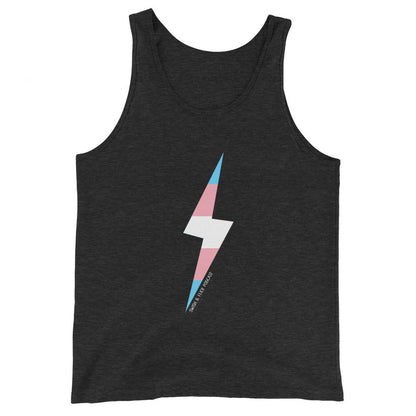 Trans Pride Lightning Bolt Unisex Tank Top