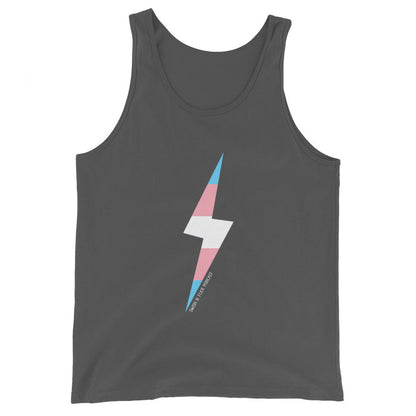 Trans Pride Lightning Bolt Unisex Tank Top