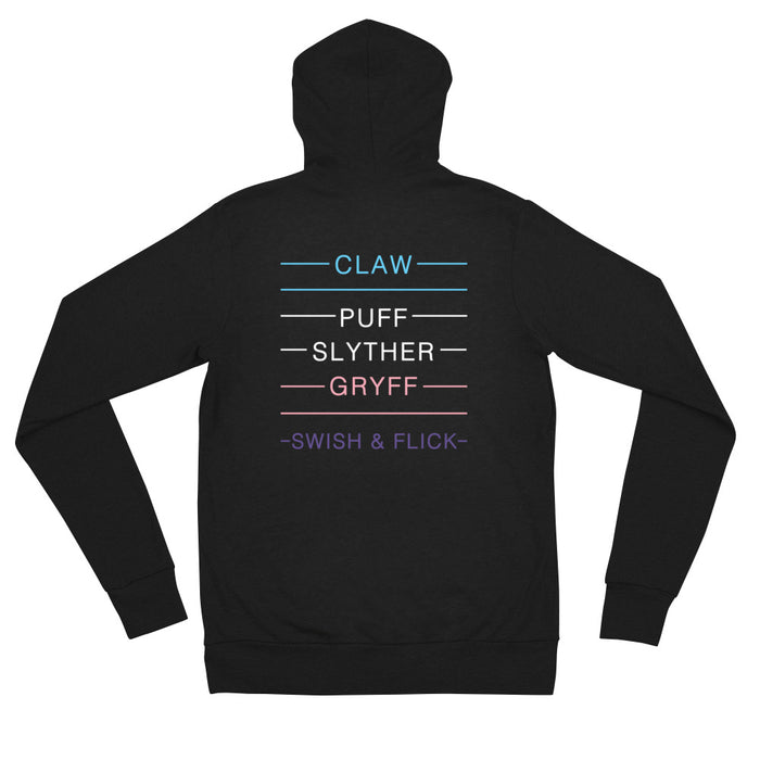 Trans Pride Lightning Bolt Unisex Zip Hoodie