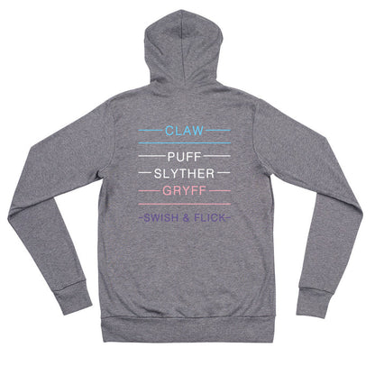 Trans Pride Lightning Bolt Unisex Zip Hoodie