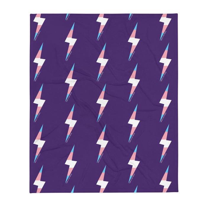 Trans PRIDE Throw Blanket