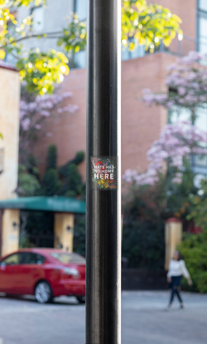 Transpainter - Hate Has No Home Here Bumper Sticker | No Hate Decal