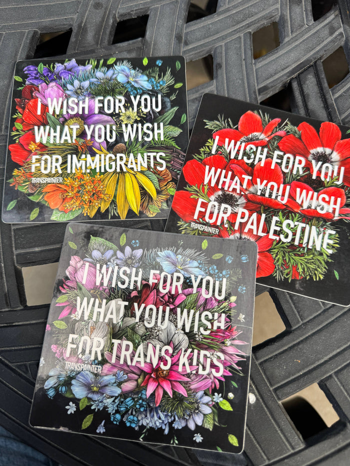 Transpainter - I Wish For You What You Wish For Trans Kids Sticker