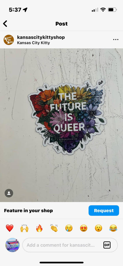 Transpainter - The Future is Queer Sticker Pack | Queer Stickers | LGBTQ+