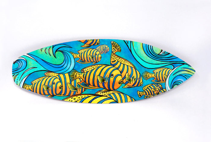 Tropical Journey Surfboard Wall Art