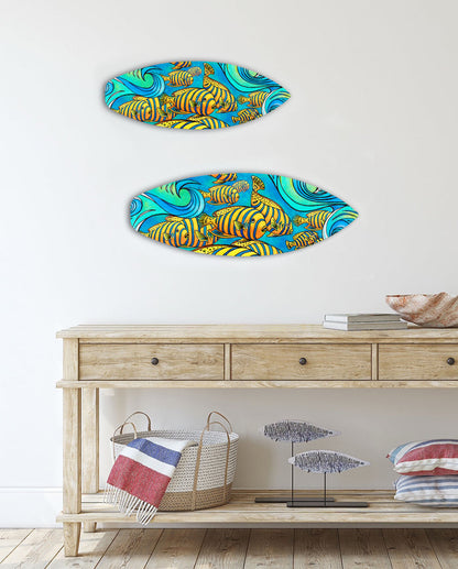 Tropical Journey Surfboard Wall Art