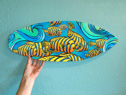 Tropical Journey Surfboard Wall Art