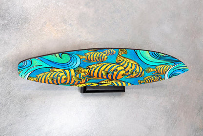 Tropical Journey Surfboard Wall Art