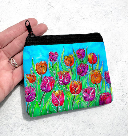 Tulips Coin Bag