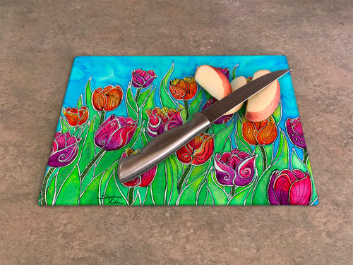 Tulips Cutting Board