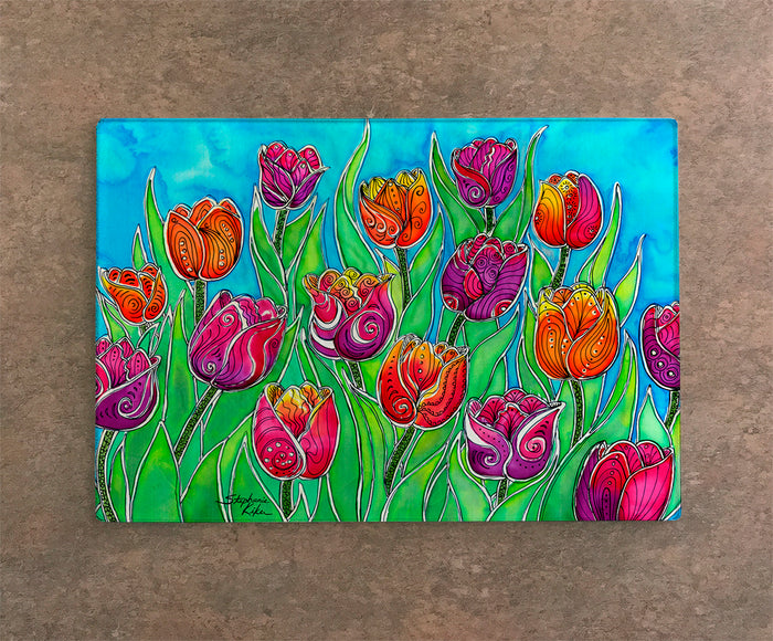 Tulips Cutting Board