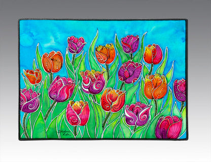 Tulips Door Mat