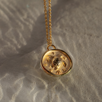 Turtle Coin Halskette Gold