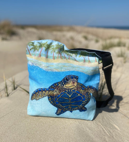 Turtle Paradise Tote Beach Bag
