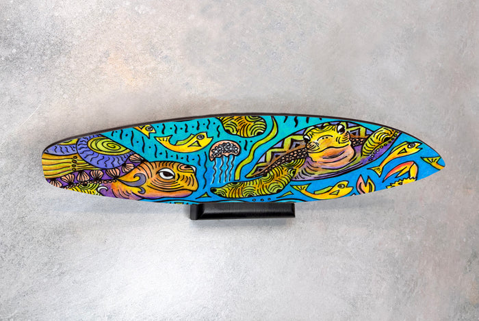 Turtle Time Surfboard Wall Art