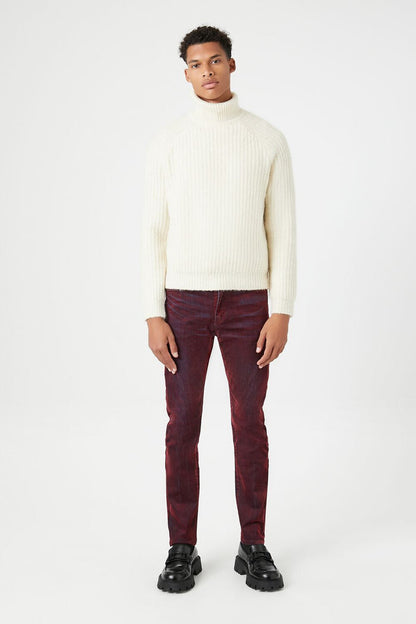 Turtleneck Raglan-Sleeve Sweater