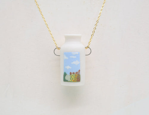 Tuscan Country Side Pot Necklace - Juice Ceramics