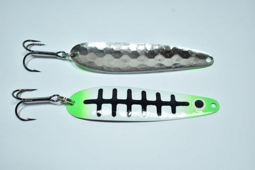 UV Black Ladder Super Glow  - Standard Trolling Spoon