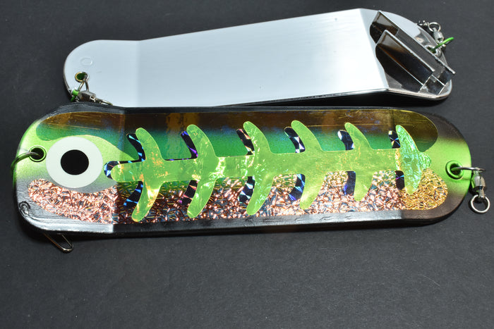 UV Green Icon - 8" Double Finned Flasher