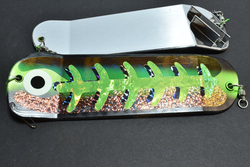 UV Green Icon - 8" Double Finned Flasher