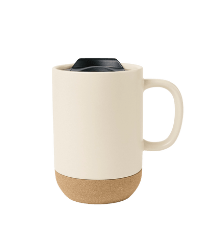 Bone Custom Ceramic Lidded Mug - Corporate Gifts