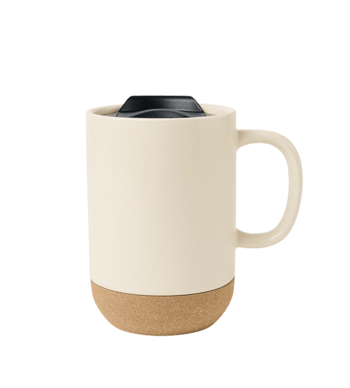 Bone Custom Ceramic Lidded Mug - Corporate Gifts