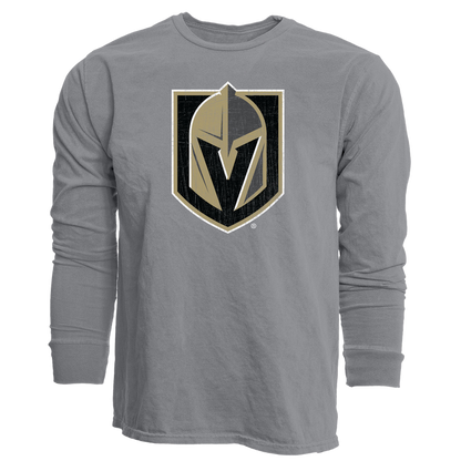 Vegas Golden Knights Primary Senior Mascot Long Sleeve Tee