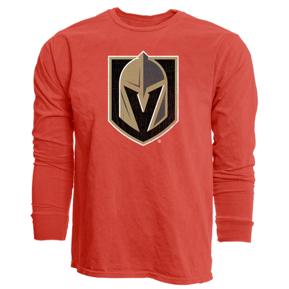 Vegas Golden Knights Primary Senior Mascot Long Sleeve Tee