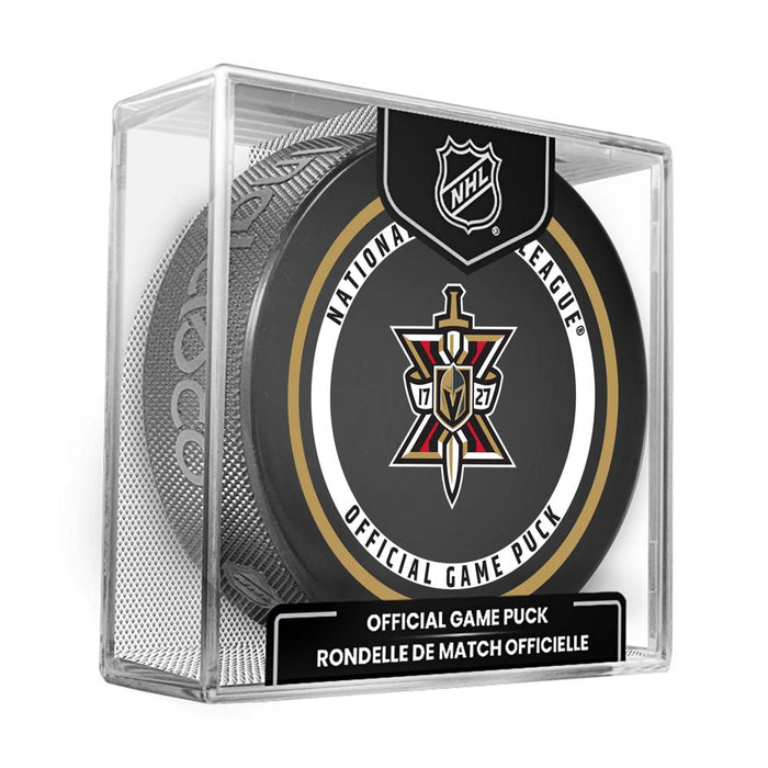 Vegas Golden Knights Season X Official Game Puck