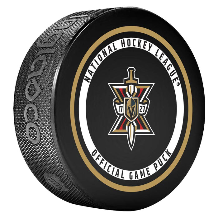 Vegas Golden Knights Season X Official Game Puck