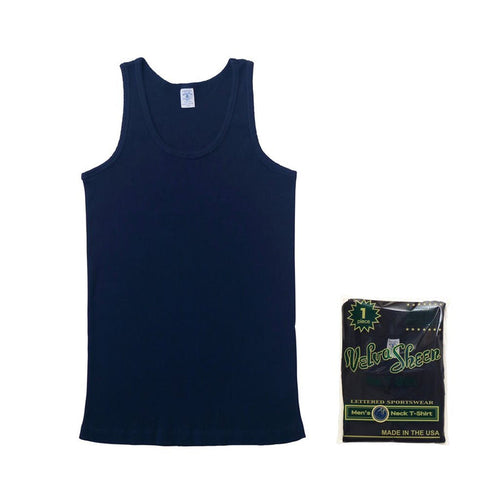 Velva Sheen - Rib Tank Top - Navy