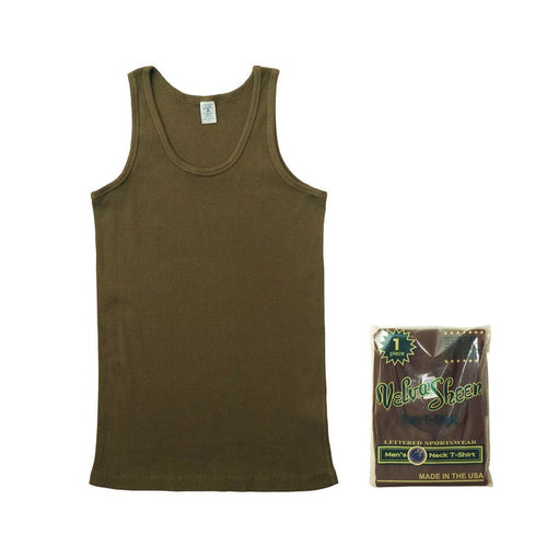 Velva Sheen - Rib Tank Top - Olive