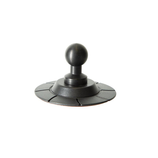 The VHB to Aluminum 20mm Ball Adapter is a black, round, magnetic dashboard mount with an adhesive and flat segmented base—ideal for securely attaching phones/tablets or accessories.
