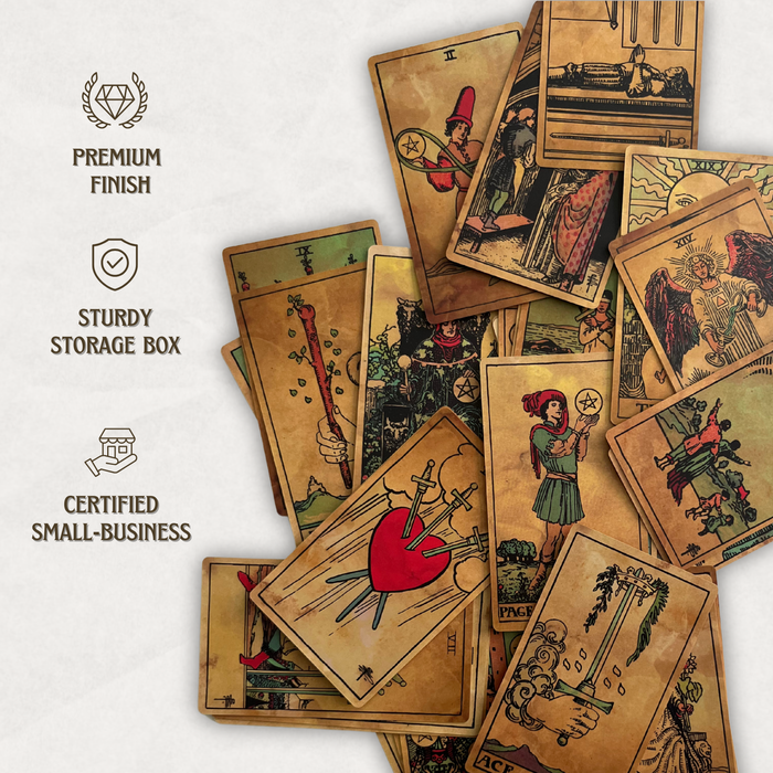Vieux Monde - Antique Edition Tarot Deck & Guide | Classic RWS Design