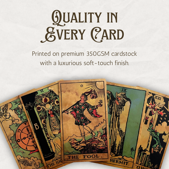 Vieux Monde - Antique Edition Tarot Deck & Guide | Classic RWS Design