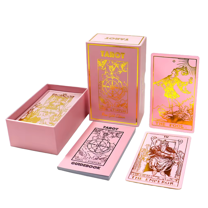 Vieux Monde - Rose Gold Tarot & Guide | Classic Tarot Design and Gold Foil