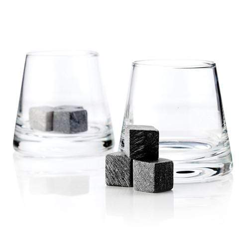 Custom Glacier Rocks Soapstone Cube and Tumbler Set - Corporate Gifts