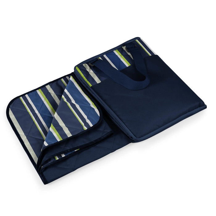 Blue Stripe Custom Vista Outdoor Blanket - Corporate Gifts