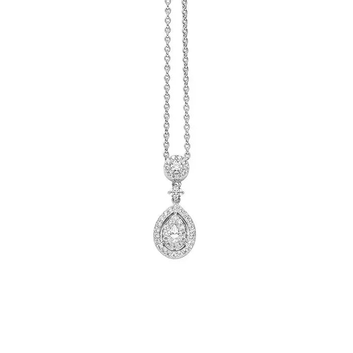 Viventy Anhänger mit Kette mit 47 Zirkonia - 785102
