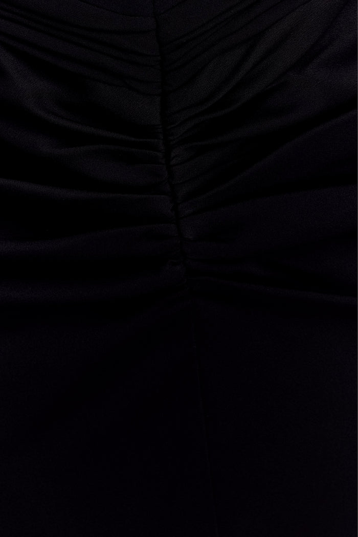 Vivianne Low Neck Maxi Dress - Black