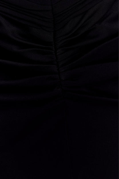 Vivianne Low Neck Maxi Dress - Black