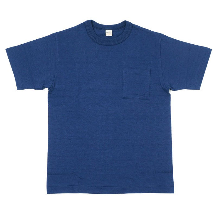 Warehouse & Co. 4601 - Pocket T-Shirt - Eggplant / Navy