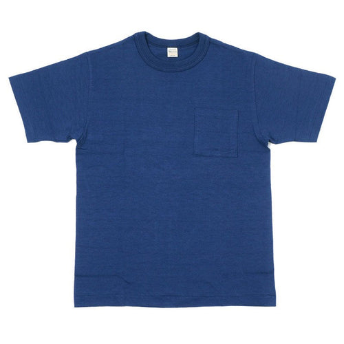 Warehouse & Co. 4601 - Pocket T-Shirt - Eggplant / Navy
