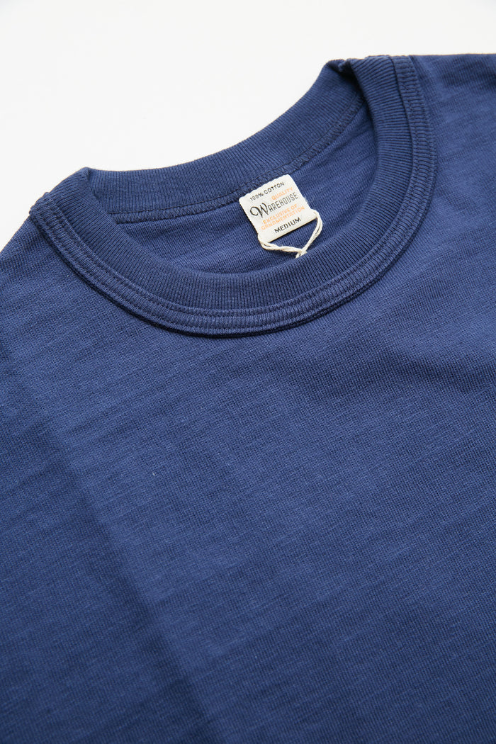 Warehouse & Co. 4601 - Pocket T-Shirt - Eggplant / Navy